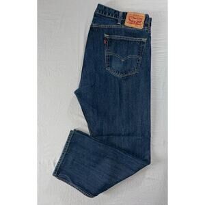 Levi's 505 Regular Straight 5-Pocket 100% Cotton Denim Jeans. Men's 40X30, GUC!